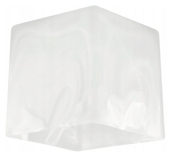Skleněné stínidlo pro stropní lampu, stolní lampu, lustr, krychli, mléčně bílé