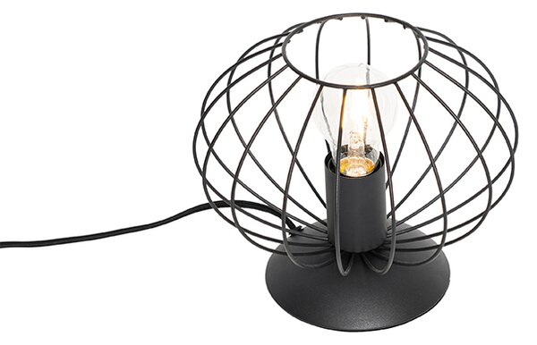 Průmyslová stolní lampa černá - Margarita