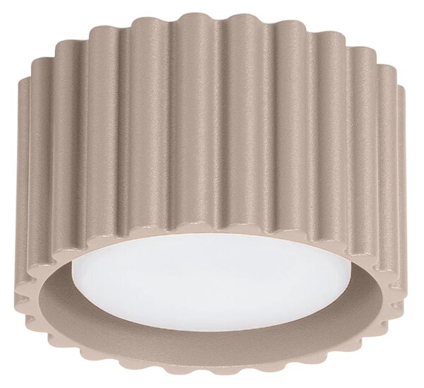 Stropní svítidlo Aura, 1x tmavěbéžové hliníkové stínítko, (6 cm)