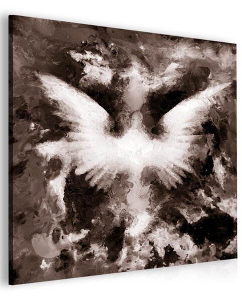 Malvis Abstraktní obraz andělská křídla - hnědý Velikost (šířka x výška): 40x40 cm