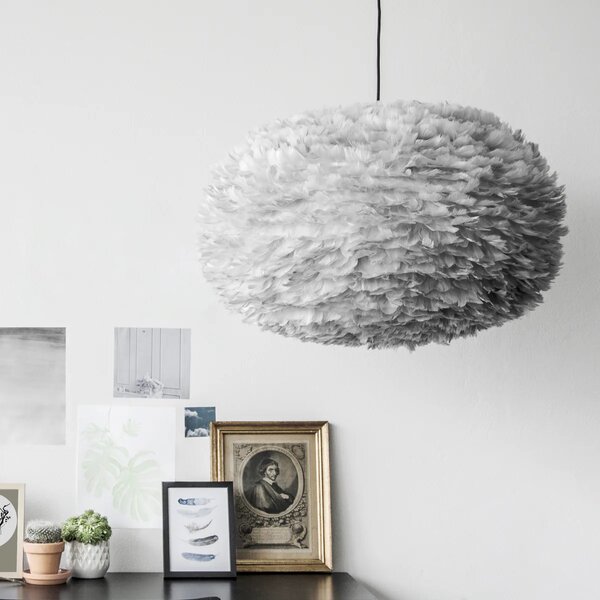 Umage Stínidlo EOS X-Large z husích peří, Ø 75 cm, v. 45 cm Barva: Světle hnědá