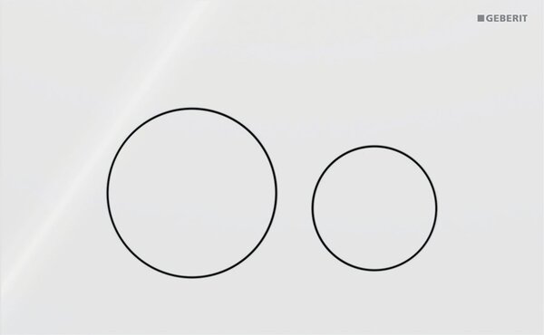 Geberit Sigma40 splachovací tlačítko pro WC bílá 115.628.SI.1