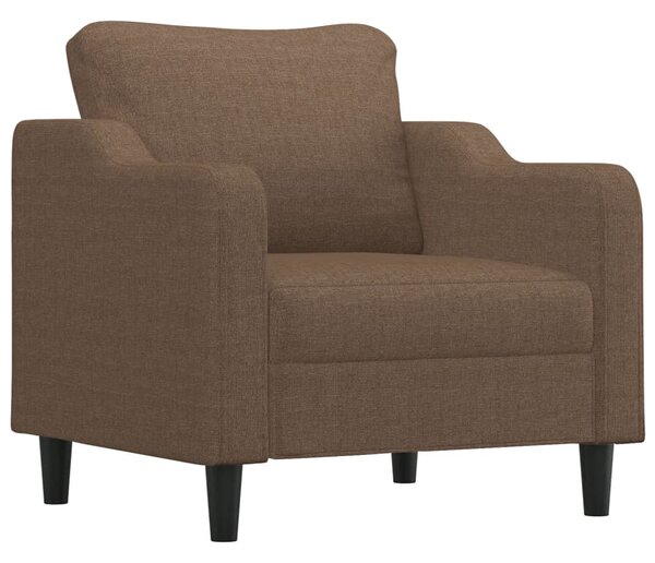 Křeslo s podnožkou hnědé 60 cm textil 3201130