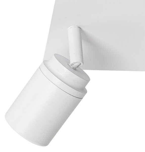 Chytré koupelnové bodové svítidlo bílé čtvercové 2-světelné IP44 vč. 2 Wifi GU10 50mm - Ducha