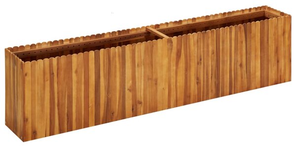 Zahradní vyvýšený záhon 200 x 30 x 50 cm masivní akáciové dřevo