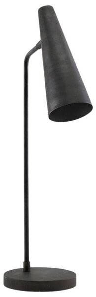 House Doctor Černá kovová stolní lampa Precise 52 cm