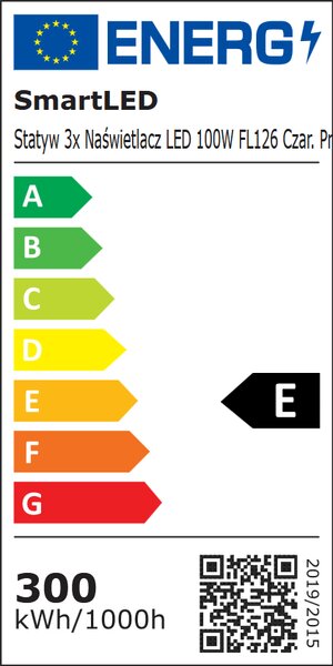 Smart LED LED reflektor se stojanem 3x100W 33000Lm IP65