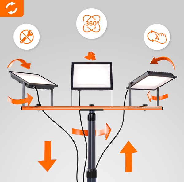 Smart LED LED reflektor se stojanem 3x50W/16500Lm/IP65