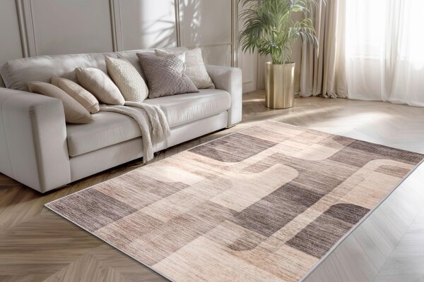KOBEREC TKANÝ NA PLOCHO, 80/150 cm šedohnědá Kayoom - Online Only koberce & rohožky, Online Only