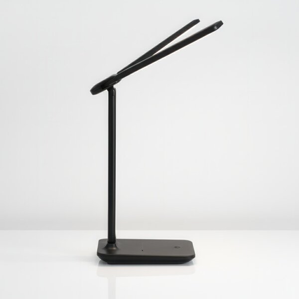 Smart LED LED stolní dotyková pracovní lampa 2x5W 2x200Lm USB-C černá barva