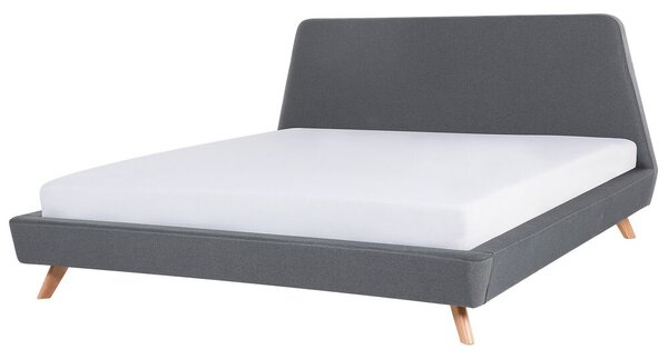 Manželská postel 180 cm Beliani Ventura (šedá) (s roštem). 1076422