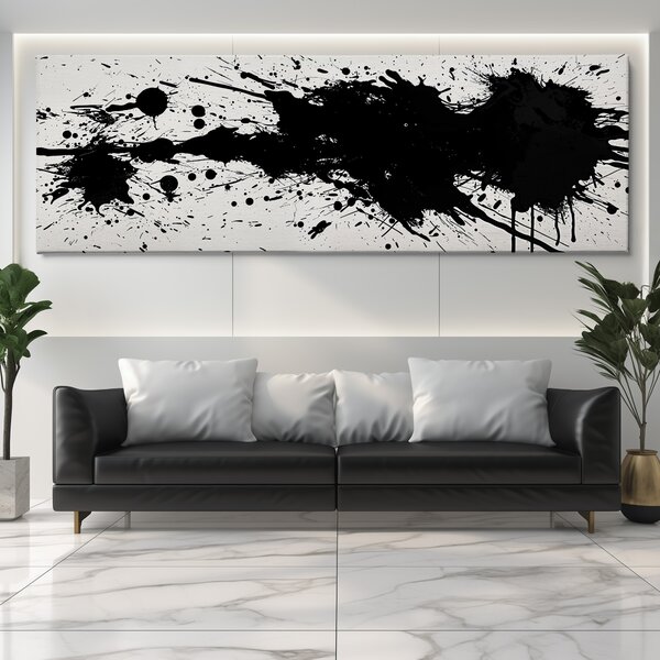 Obraz na plátně - Kaňky spokojené FeelHappy.cz Velikost obrazu (šířka x výška): 60 x 20 cm
