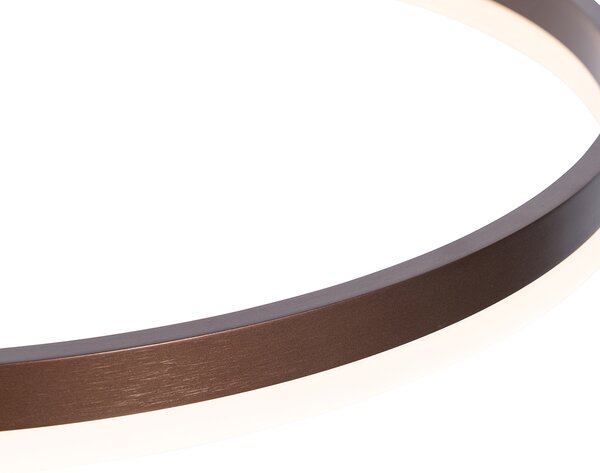 Závěsné svítidlo tmavě bronzové 60 cm vč. LED 3-stupňové stmívatelné - Anello