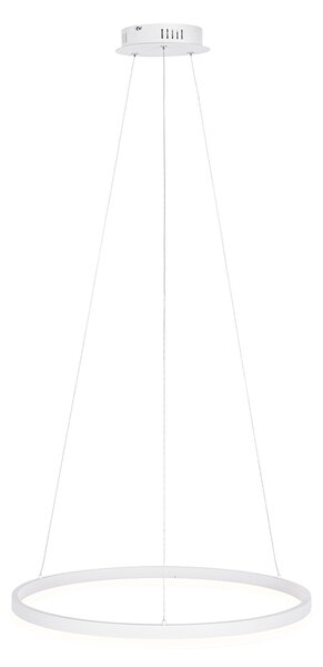 Designové závěsné svítidlo bílé 60 cm vč. LED 3-stupňové stmívatelné - Anello