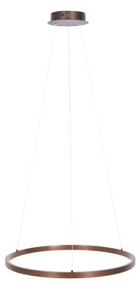 Závěsné svítidlo tmavě bronzové 60 cm vč. LED 3-stupňové stmívatelné - Anello