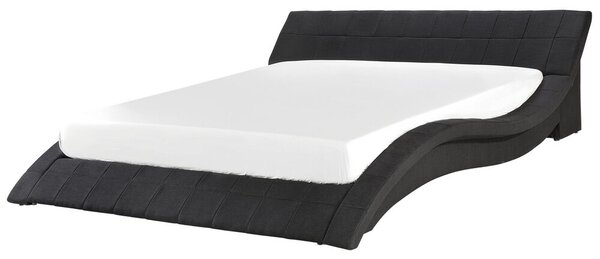 Manželská postel 180 cm VICHA (s roštem) (černá). 1007559