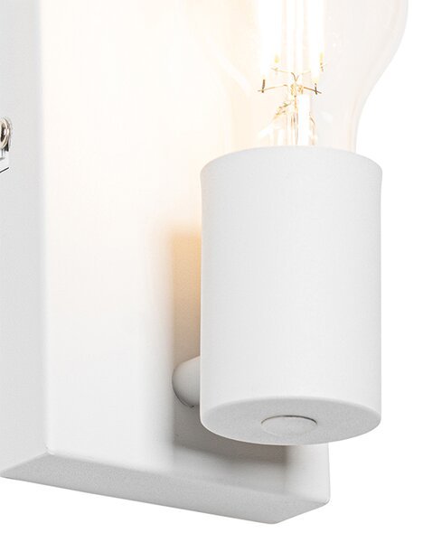 Designová nástěnná lampa bílá 39 cm - Johanna
