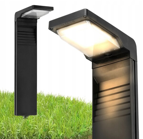 Solární LED zahradní lampa na zahradní sloup se senzorem soumraku