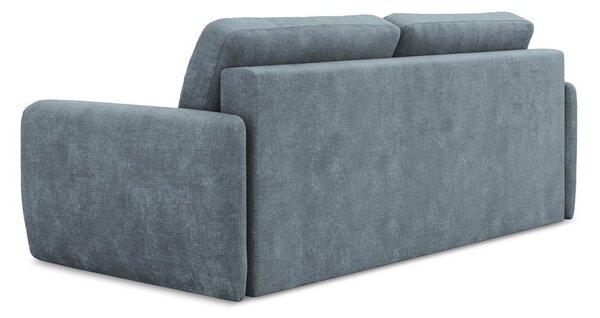 Šedomodrá žinylková rozkládací/s úložným prostorem pohovka 218 cm Lilo – Makamii