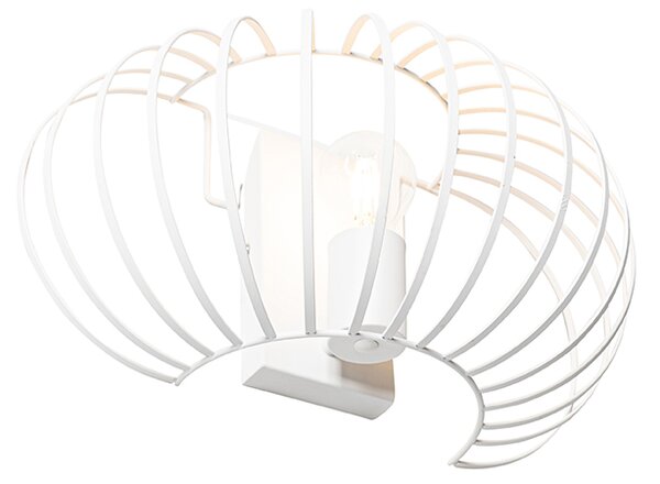 Designová nástěnná lampa bílá 39 cm - Johanna