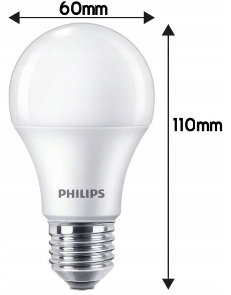 SADA 10 KS žárovek PHILIPS LED E27 10W 1055lm Teplá LED žárovka 2700K