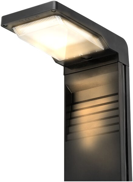 Solární LED zahradní lampa na zahradní sloup se senzorem soumraku