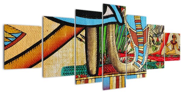 Obraz s egyptskými motivy (210x100 cm)