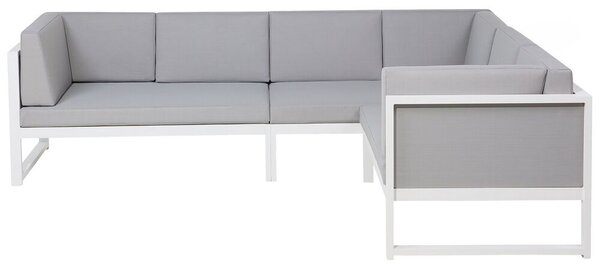 HezkýNábytek.cz Zahradní sedací souprava Vance (světle šedá). 1011614