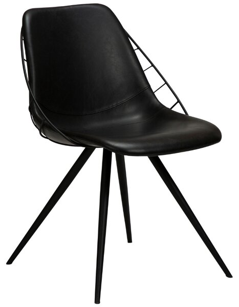 ​​​​​Dan-Form Černá koženková jídelní židle DAN-FORM Sway