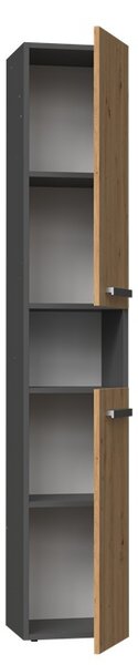TP Living Koupelnová skříňka NEL I antracit/dub artisan