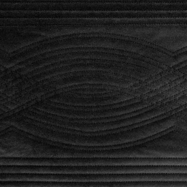 PŘEHOZ NA POSTEL VELVET2 170X210 CM ČERNÝ