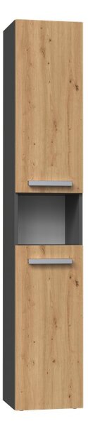 TP Living Koupelnová skříňka NEL I antracit/dub artisan