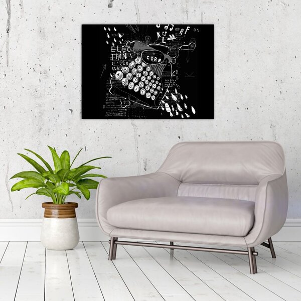 Obraz - Kresba v Banksyho stylu (70x50 cm)