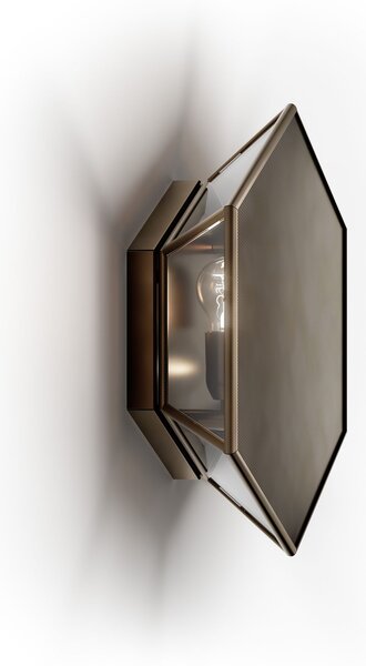 Il Fanale 295.11.MM Massira, moderní nástěnné svítidlo z perforovaného plechu, 1x10W E14, 26x31cm