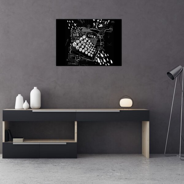Obraz - Kresba v Banksyho stylu (70x50 cm)