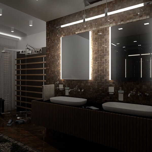 Nimco zrcadlo do koupelny s LED osvětlením 60 x 80 ZP 11002