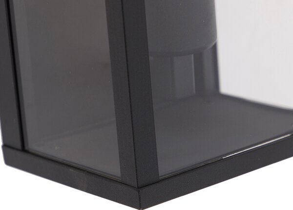 Chytré nástěnné svítidlo černé 26 cm IP44 vč. WiFi ST64 - Charlois