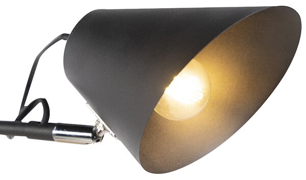 Chytrá moderní nástěnná lampa černá 2-světla nastavitelná vč. WiFi A60 - Lune
