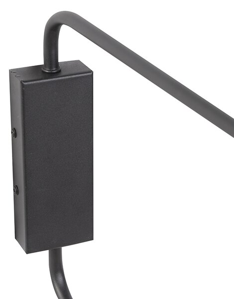 Chytrá moderní nástěnná lampa černá 2-světla nastavitelná vč. WiFi A60 - Lune