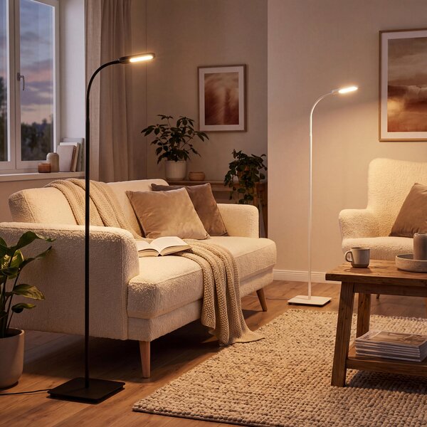STOJACÍ LED LAMPA, 21/128 cm Novel - Stojací lampy