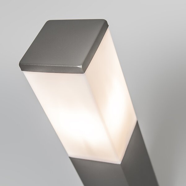 Chytré venkovní lampy s sloupem tmavě šedá 45 cm vč. Wifi P45 - Malios