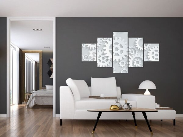 Obraz - Ozubená kolečka (125x70 cm)