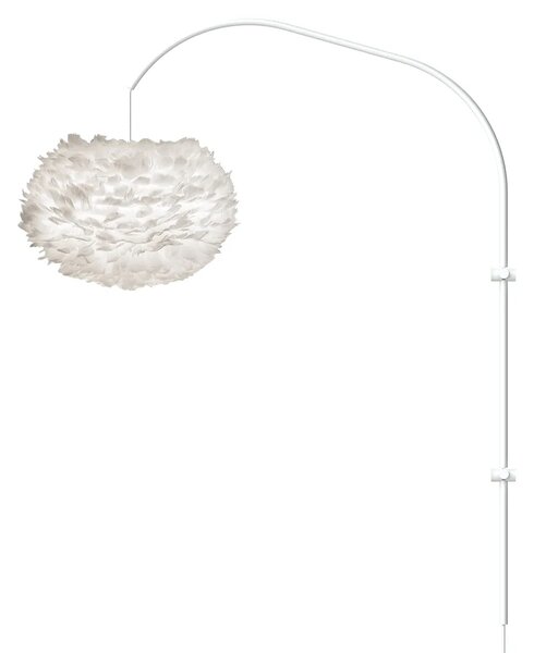 Umage Nástěnné svítidlo/závěs WILLOW Single, 1xE27 bez stínidla, h. 77,7 cm, v. 123 cm Barva: Bílá