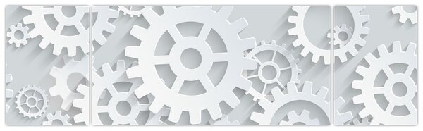 Obraz - Ozubená kolečka (170x50 cm)