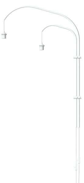 Umage Nástěnné svítidlo/závěs WILLOW Double, 2xE27 bez stínidla, h. 77,7 cm, v. 123 cm