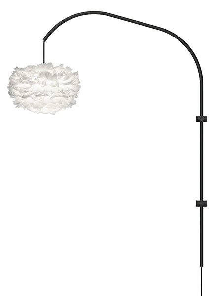 Umage Nástěnné svítidlo/závěs WILLOW Single, 1xE27 bez stínidla, h. 77,7 cm, v. 123 cm Barva: Bílá