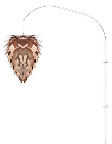 Umage Nástěnné svítidlo/závěs WILLOW Single, 1xE27 bez stínidla, h. 77,7 cm, v. 123 cm Barva: Bílá