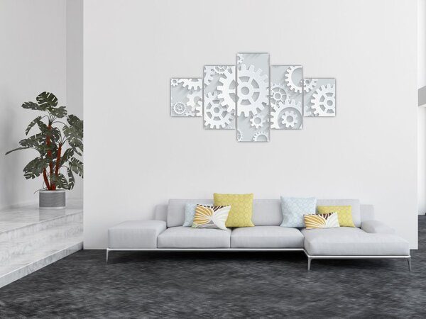 Obraz - Ozubená kolečka (125x70 cm)