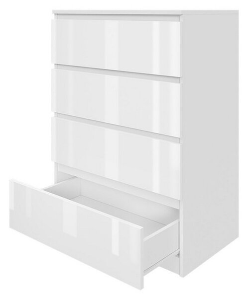 Komoda 70/4 - bílý lesk