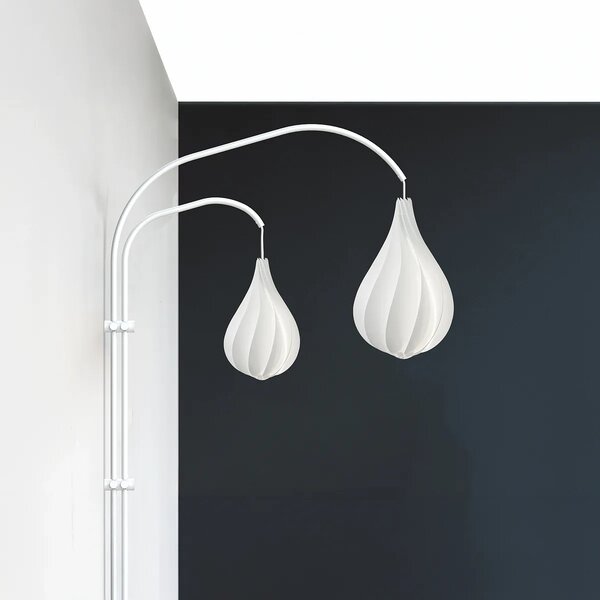Umage Nástěnné svítidlo/závěs WILLOW Double, 2xE27 bez stínidla, h. 77,7 cm, v. 123 cm